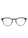 Mykita Idris Square-frame Glasses In Grey