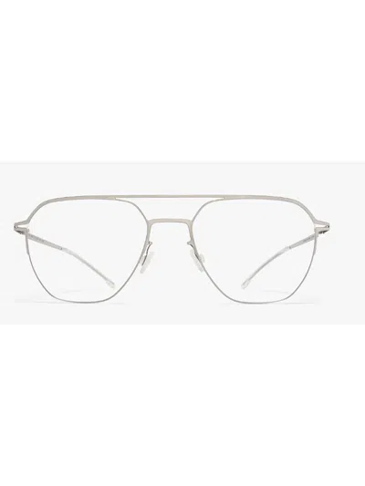 Mykita Imba Eyewear In Shiny Silver Clear