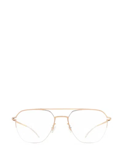 Mykita Imba Pilot-frame Glasses In Gold
