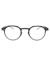Mykita Indigo Clear Steel Glasses In Black