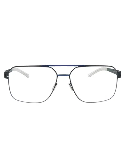 MYKITA MYKITA INDIGO/YALE BLUE CLEAR ACETATE GLASSES