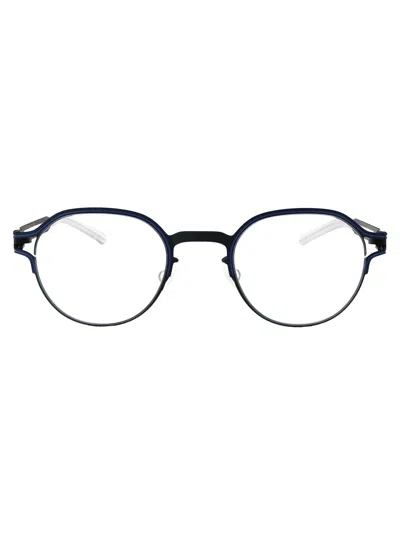 Mykita Indigo/yale Blue Clear Steel Glasses