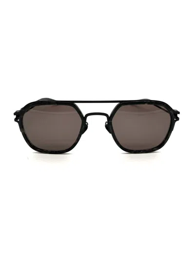 Mykita Irregular Frame Sunglasses In 946 A16 Black Antigua