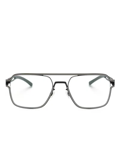 Mykita Jalo Square-frame Glasses In Black
