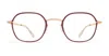 Mykita Jes - Champagne Gold / Cranberry Rx Glasses In Gold