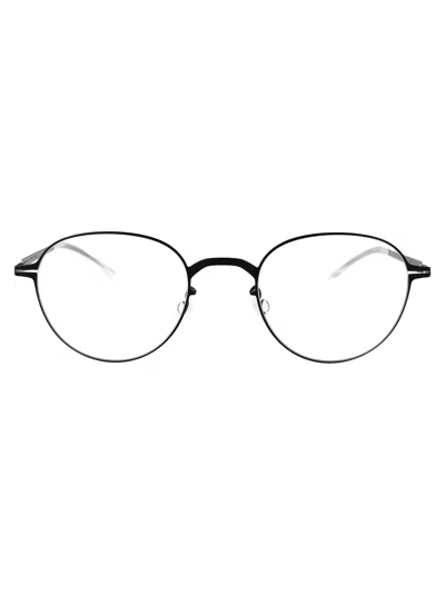 Mykita Jet Black Steel Glasses