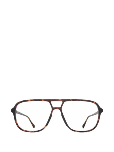 Mykita Kami Pilot-frame Glasses In Brown