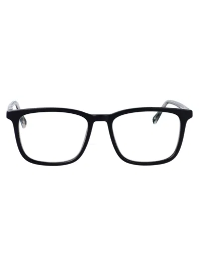 Mykita Kendo Square-frame Glasses In 742 C129 Indigo Blue/pearl Clear