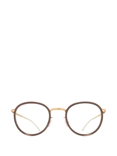 Mykita Kiana Round-frame Glasses In Gold