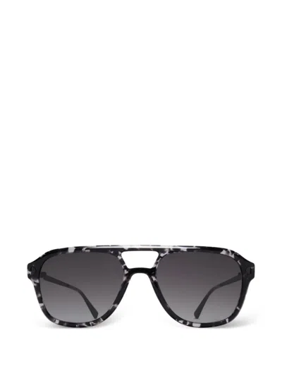 Mykita Lavand Pilot-frame Sunglasses In Black