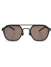 Mykita Gia Geometric-frame Sunglasses In Black