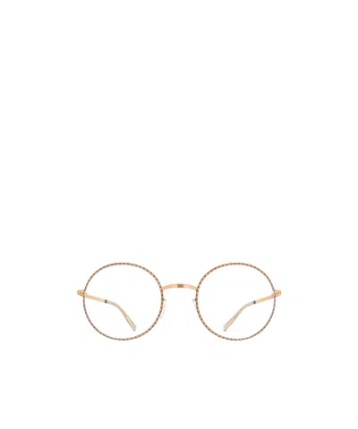 Mykita Logo Flat Mirror In Nude