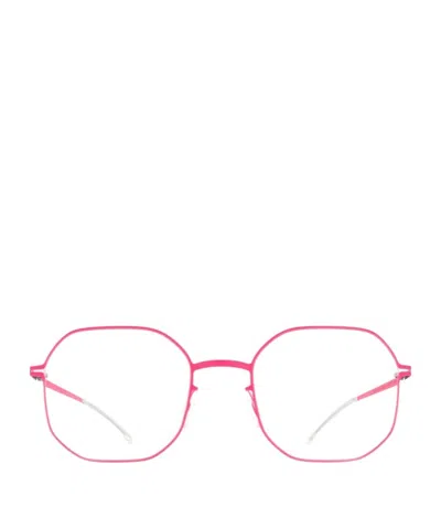 Mykita Logo Flat Mirror In Pink