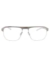 Mykita Lorenzo Rectangle-frame Glasses In Shiny Silver