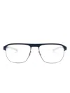 Mykita Lorenzo Square-frame Glasses In Blue
