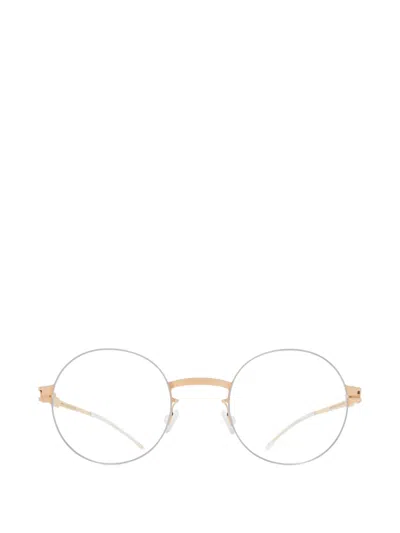 Mykita Lova Round-frame Glasses In Gold
