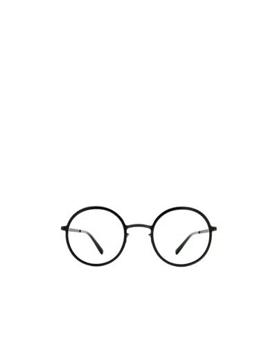 Mykita Lumi Round Frame Flat Mirror In Black