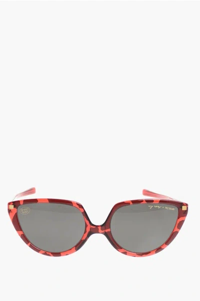 Mykita Martine Rose Cat-eye-shaped Sos Reversible Sunglasses In Gir In Brown