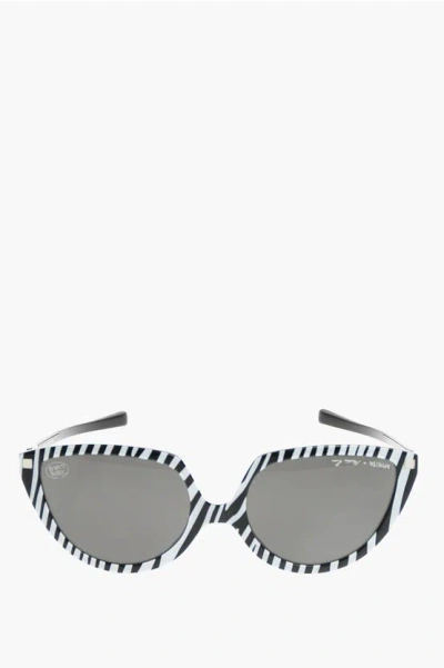 Mykita Martine Rose Cat-eye-shaped Sos Reversible Sunglasses In Zeb In Grey