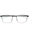 Mykita Matte-effect Square-frame Glasses In Gray