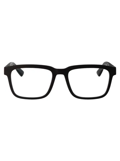 Mykita Md1 Pitch Black Clear Acetate Glasses In Brown
