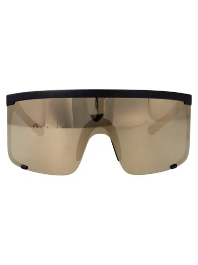 Mykita Md1 Pitch Black Clear Shield Acetate Glasses