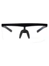 Mykita Md1 Pitch Black Clear Shield Acetate Glasses In White