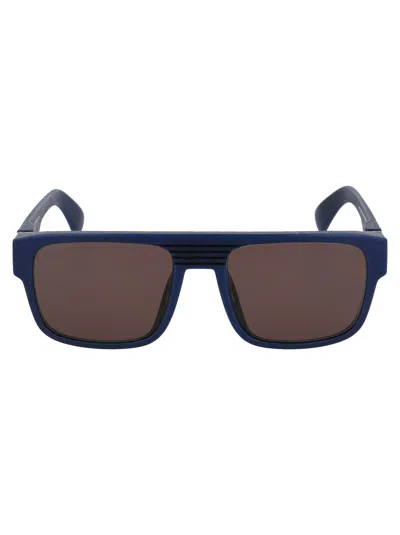 Mykita Md25 Navy Blue Brown Solid Acetate Sunglasses
