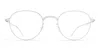 Mykita Shiny Silver Steel Glasses In Silver