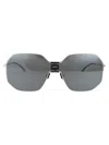 Mykita Metallic Black Silver Sunglasses In Metallic