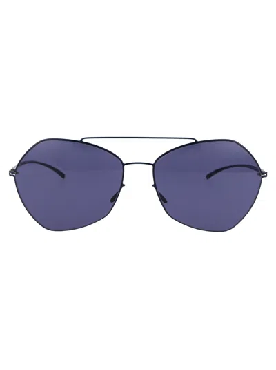 MYKITA MYKITA METALLIC INDIGO SUNGLASSES