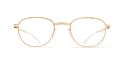 Mykita Ml09 332 Men's Glasses Gold Size 48 - Free Lenses - Blue Light Block Available In Leica Light Champagne Gold