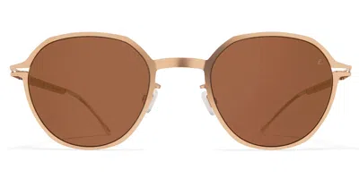 Mykita Ml18 332 Men's Sunglasses Gold Size 50 In Brown