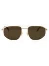Mykita Rose Gold Metal Sunglasses In Brown