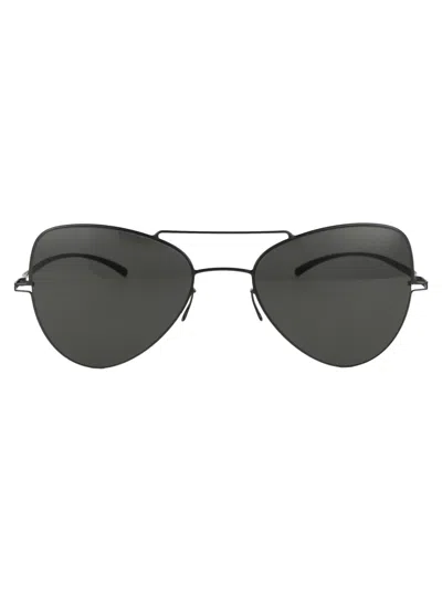 Mykita Mmesse004 Sunglasses In 195 E6 Dark Grey Dark Purple Flash