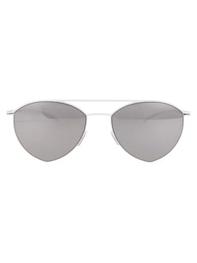 Mykita Mmesse010 Sunglasses In 333 E13 White Warm Grey Flash