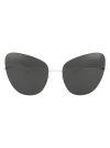 Mykita Mmesse018 Sunglasses In 333 E13 White Dark Grey Solid