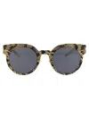 Mykita Gold Black Python Dark Grey Solid Metal Sunglasses In Black