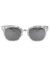 Mykita Mmtransfer002 Sunglasses In 241 Silver White Python Brown Flash