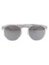 Mykita Mmtransfer004 Sunglasses In 354 Silver White Pine Brown Flash