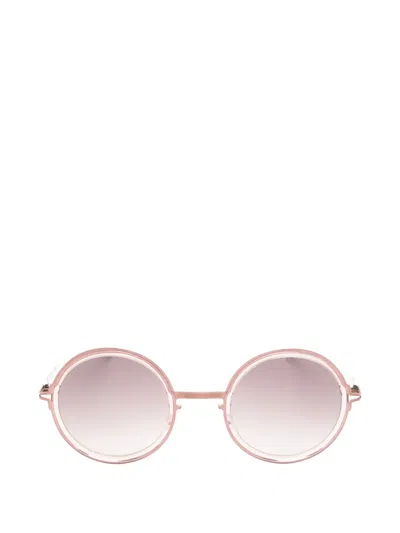Mykita Monroe Round-frame Sunglasses In Metallic