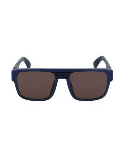 Mykita Navy Blue Square Sunglasses In Brown