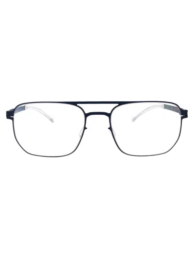 Mykita Navy Metal Glasses In Black