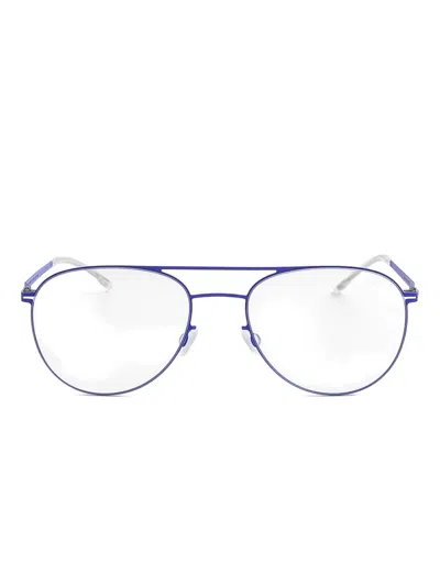 Mykita Niken Metal-frame Glasses In Blue