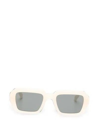 Mykita Nima Rectangle-frame Sunglasses In Neutrals