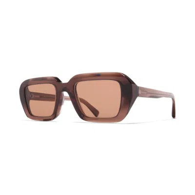 Mykita Nima408 C204 Maroon Shiny Sil In Brown