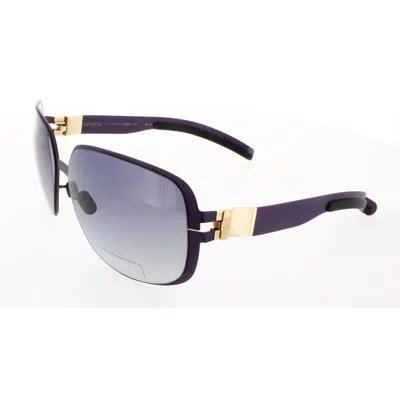 Mykita No1 Flash-helen-violet Violet Gradient Oversized Unisex Sunglasses No1 Flash-helen 0f6 63 In Brown