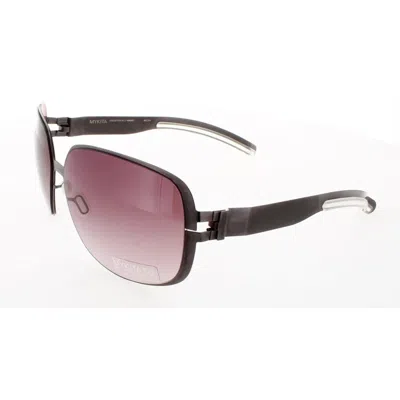 Mykita No1 Sun-helen-purple Bordeaux Gradient Oversized Unisex Sunglasses No1 Sun-helen 010 63 In Brown