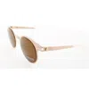 Mykita No1 Sun-marlene-safrane Brown Round Unisex Sunglasses No1 Sun-marlene 139 51 In Brown
