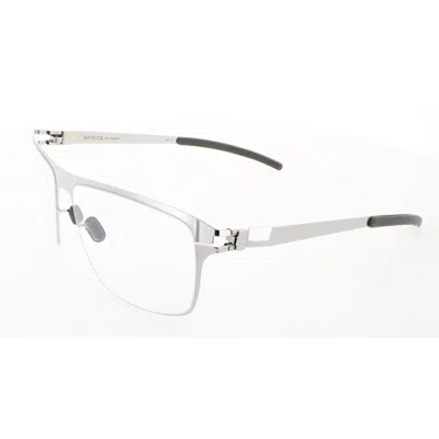 Mykita No1-yannis-shinny-silver Demo Pilot Unisex Eyeglasses No1-yannis 051 59 In Brown